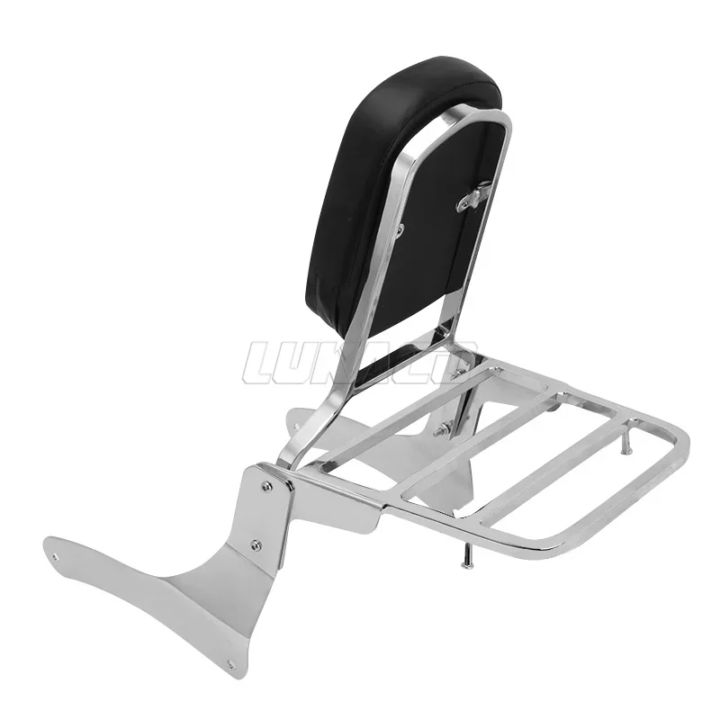 Motorcycle Detachable Passenger Backrest Sissy Bar With Luggage Rack For Kawasaki Vulcan VN 900 VN900 Custom Classic 06-18