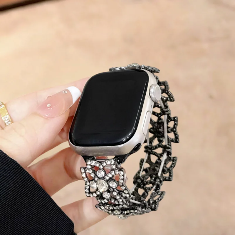 Simple and Luxurious Metal Strap Suitable for Apple iWatch Strap 38mm 40mm 41mm 42mm 44mm 45mm 49mm Fashionable Strap