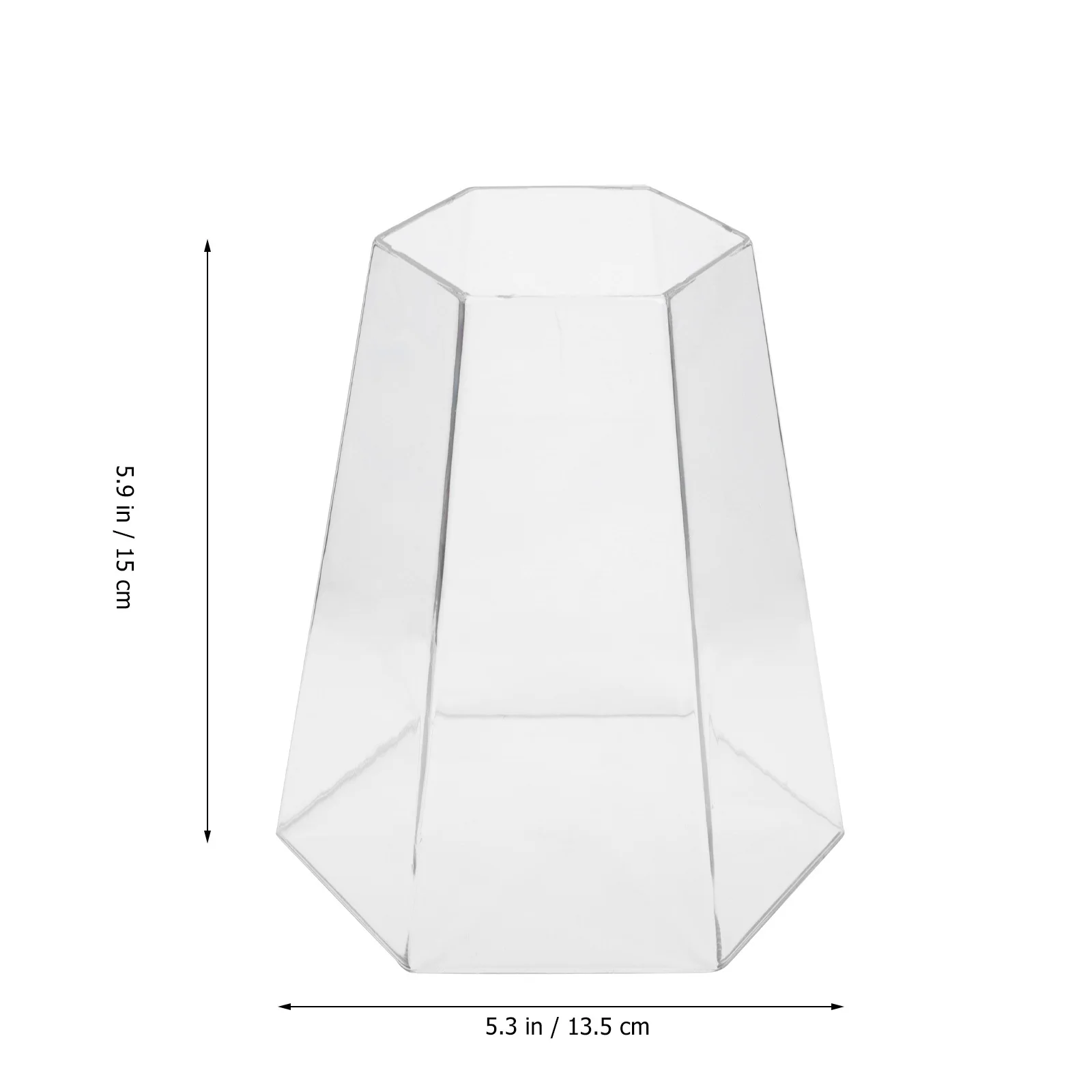 

2 шт. шестиугольный акриловый абажур, прочный водонепроницаемый креативный светильник для наружного настенного торшера, декор белого цвета