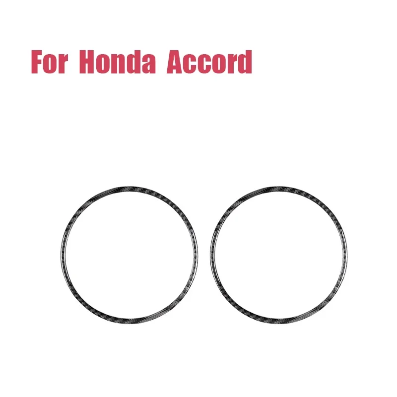 For 03-07 Accord Car Interior Modification Carbon Fiber Door Speaker Ring Decorative Stickers