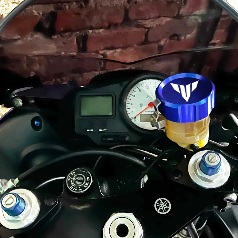 لياماها MT09 MT-09 SP 2025 2024 2023 2022 2021 اكسسوارات دراجة نارية الجبهة الخلفية سائل الفرامل خزان غطاء خزان جورب