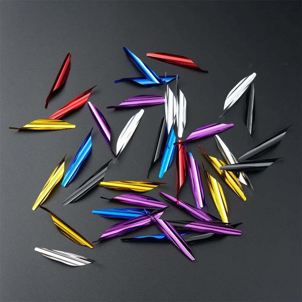 Aletas fletching en espiral para tiro con arco giratorias LH/RH