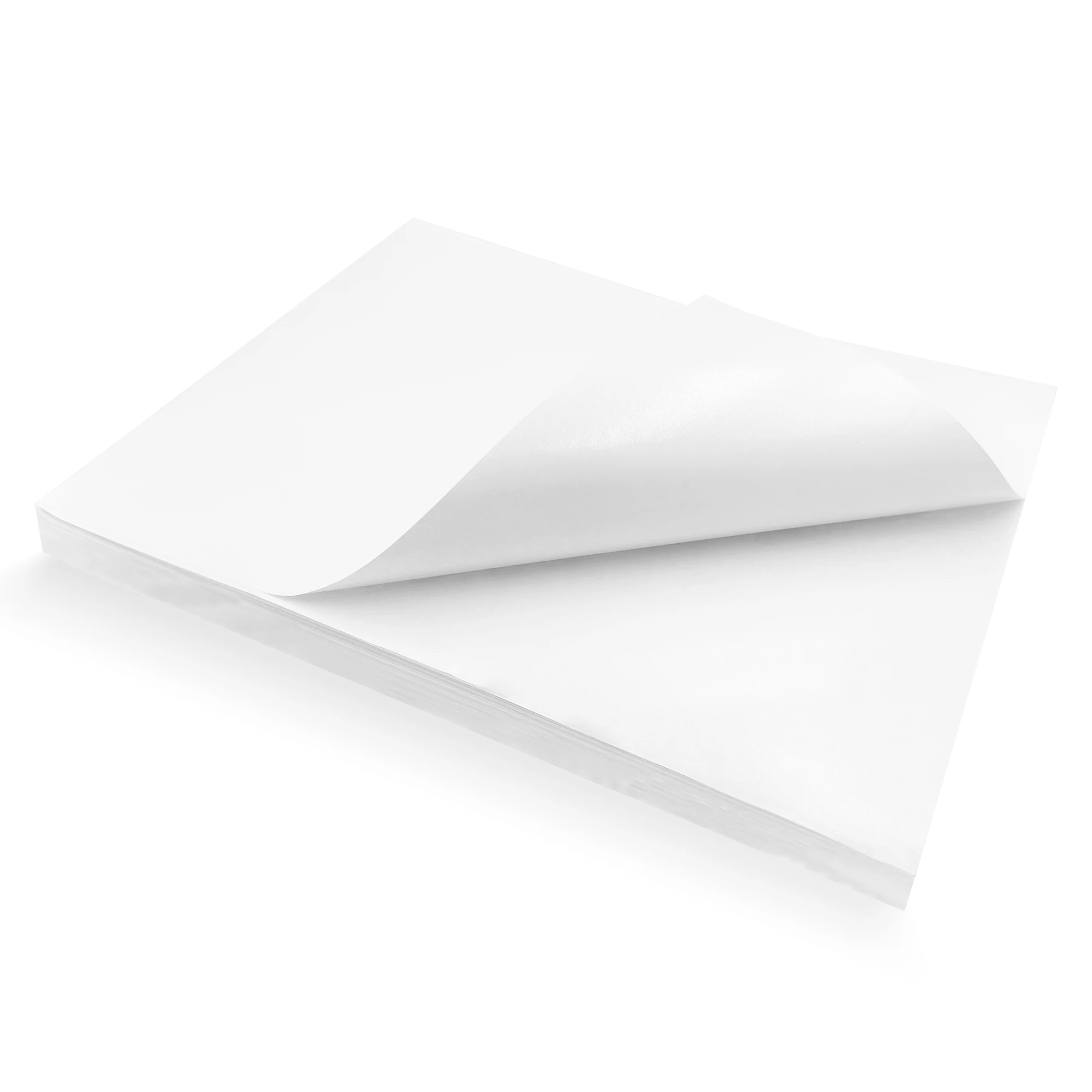 100 sheets 8.5 x 11 inch woodfree matte sticker paper label sheet  for laser and inkjet printer