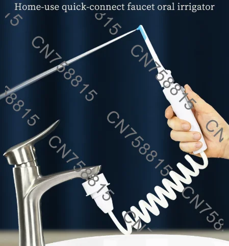 Tooth cleaning spray tool, faucet mouth rinser, water floss