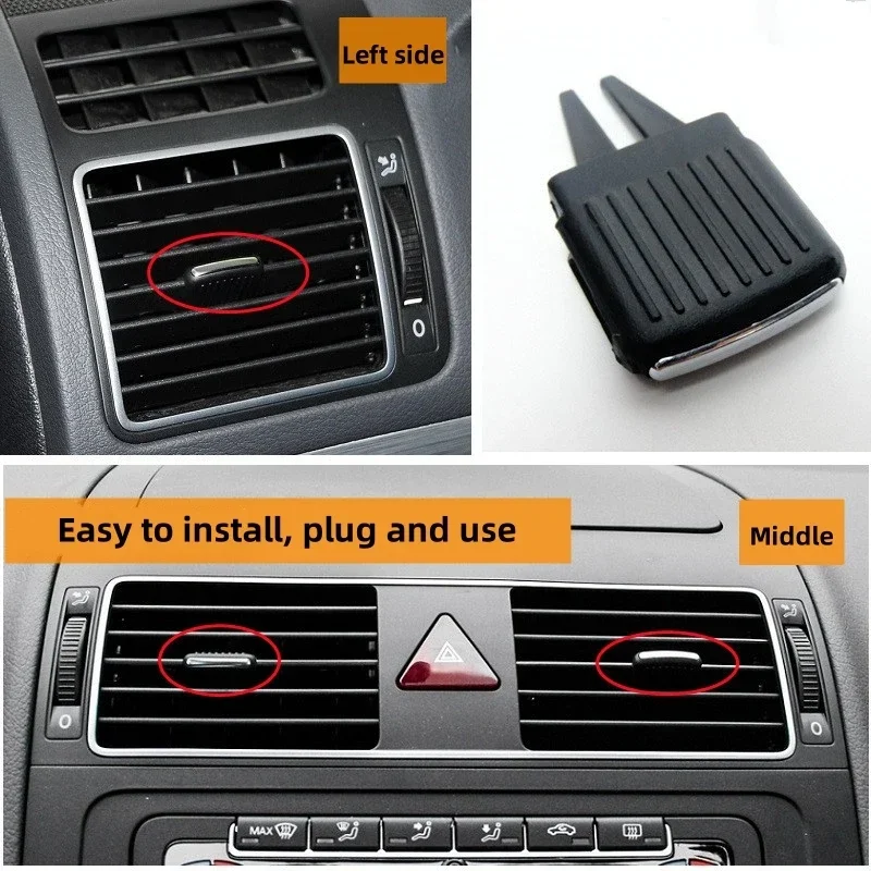 Car Front Air Conditioning A/C Vent Outlet Tab AC Leaf Adjust Clip Repair Kit For VW Touran 2005-2015