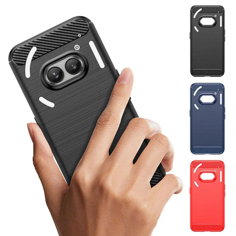 Cellphone Case For Nothing Phone 2A High Quality Brushed Material Durability Reliability Simple Brushed Carbon Fiber
