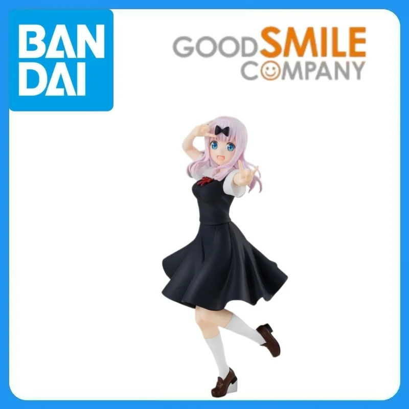 В наличии Оригинальная фигурка Good Smile Company по мотивам аниме «Кагуя-сама: Как приручить дракона» Tensai-tachi No Ren'ai Zunousen Фудживара Чика Pop Up Parade