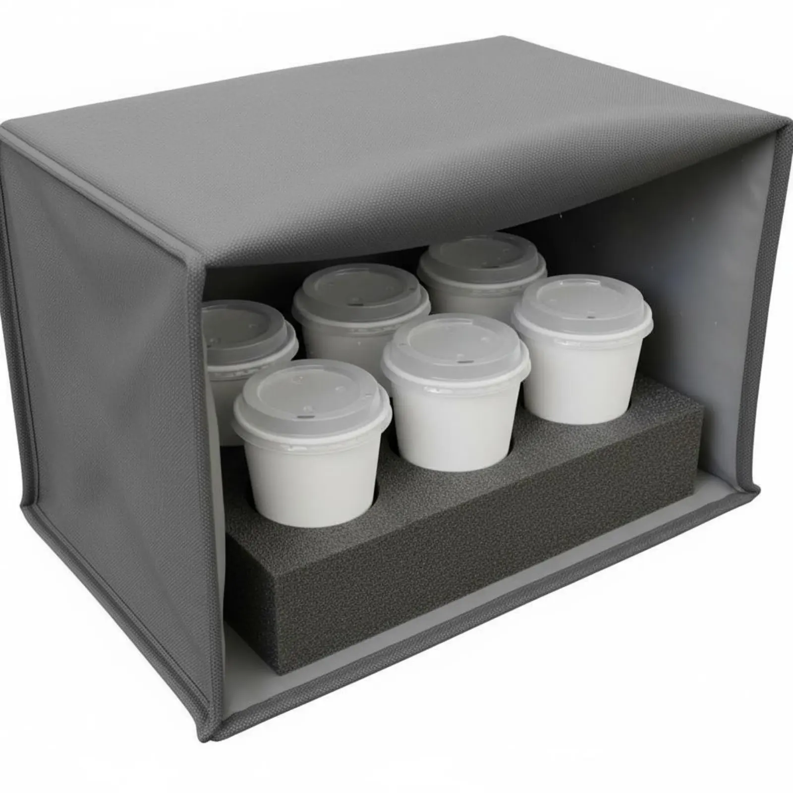EPE Cup Rack Shock Absorbing Foam Cup Holder Foam Beverage Carrier Lightweight Delivery Accessory Spill Reducing for Couriers