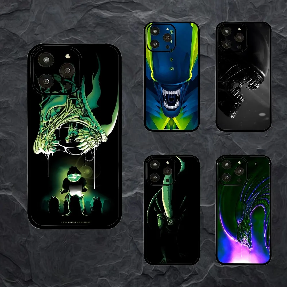 Movie Alien Xenomorph Phone Case For Iphone 15 11 13 14 Pro Max 7 8 Plus X Xr Xs Max Se2020 12mini Cover Case