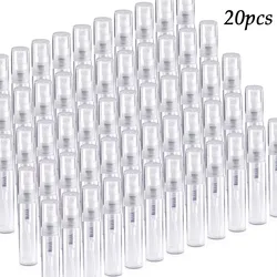 Mini Vaporisateur en Plastique Transparent, Atomiseur de sexuellement AfricCute pour Livres, Voyage, Château Essentiel, 3ml, 2ml, 5ml, Paquet de 20