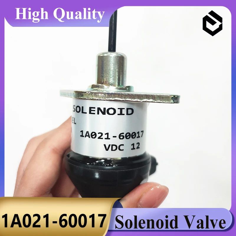 Excavator 1A021-60017 12V Solenoid Valve 1A02160017 Stop Solenoid for Engine V2003 V2203 V2403-M