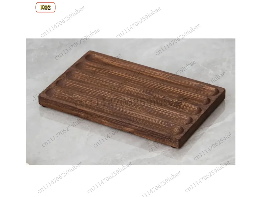 LD_Creative Bamboo Multi‑Slot Pen Holder Minimalist Wooden Desktop Display Rack For Office Desk Organizer