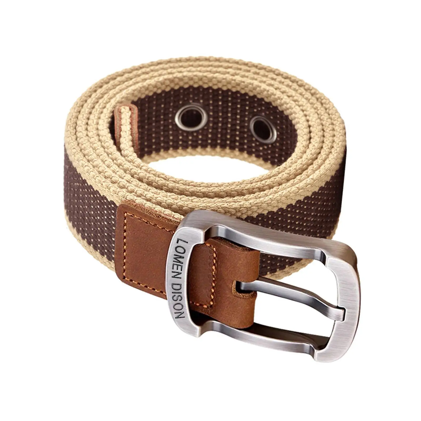 Unisex Canvas Belt Youth Training Webbing Strap with Durable Alloy Buckle for Sports Travel and Outdoor Activities