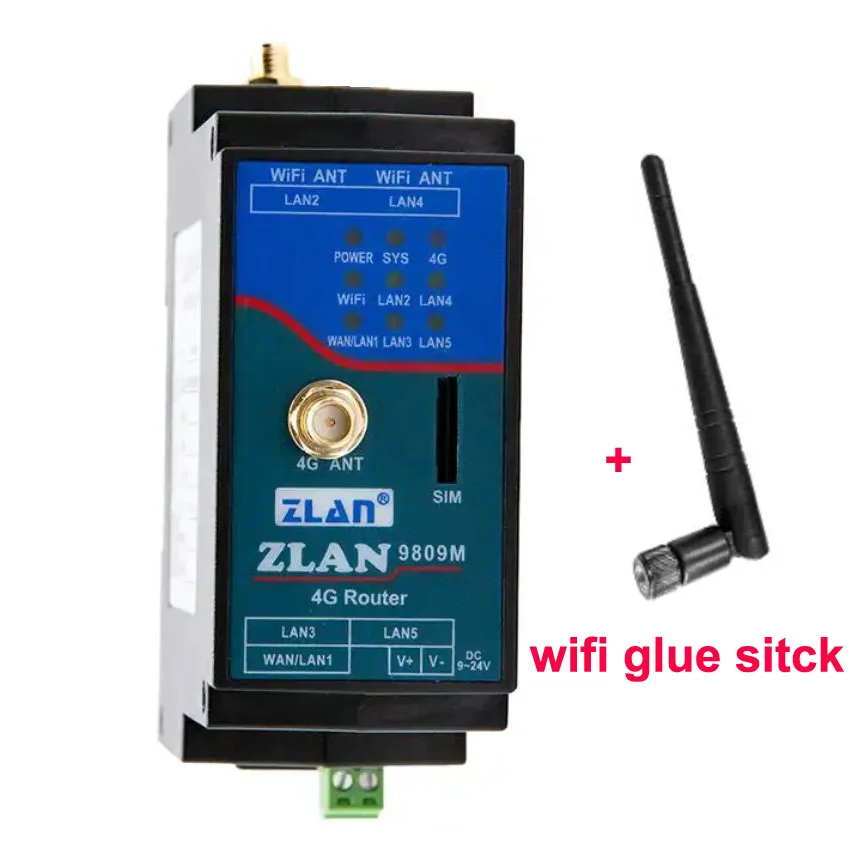 4G wireless router Industrial grade rail card wifi multi-network port Internet stable mobile networking module ZLAN9809M