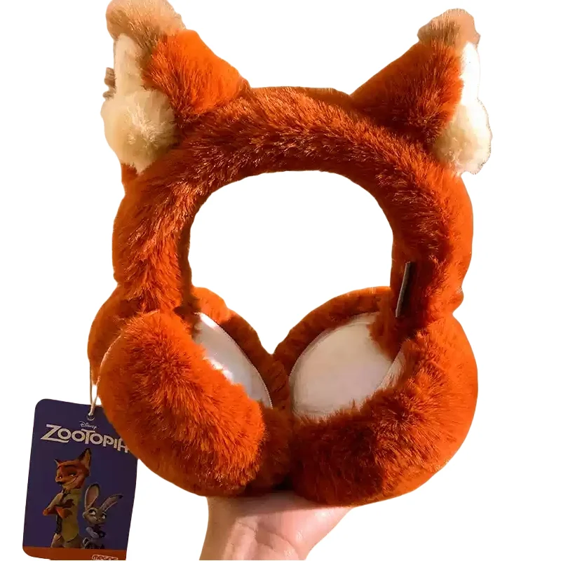 Winter New Zootopia Plush Cute Earmuffs Cartoon Nick Wilde Fox Ears Earmuffs Judy Foldable Warm Windproof Cute Cartoon Gifts