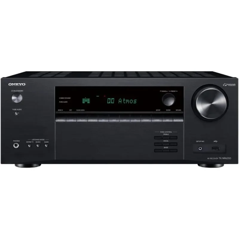 Christmas.Onkyo TX-NR6050 7.2-Channel Network Home Theater Smart AV Receiver 8K/60, 4K/120Hz