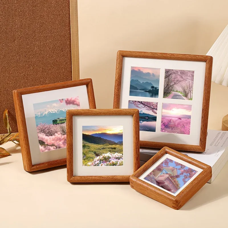 Golden Sandalwood Picture Frame Solid Wood Artwork Frame for Home Decor and Display, Ideal for Framing Photos and Paintings