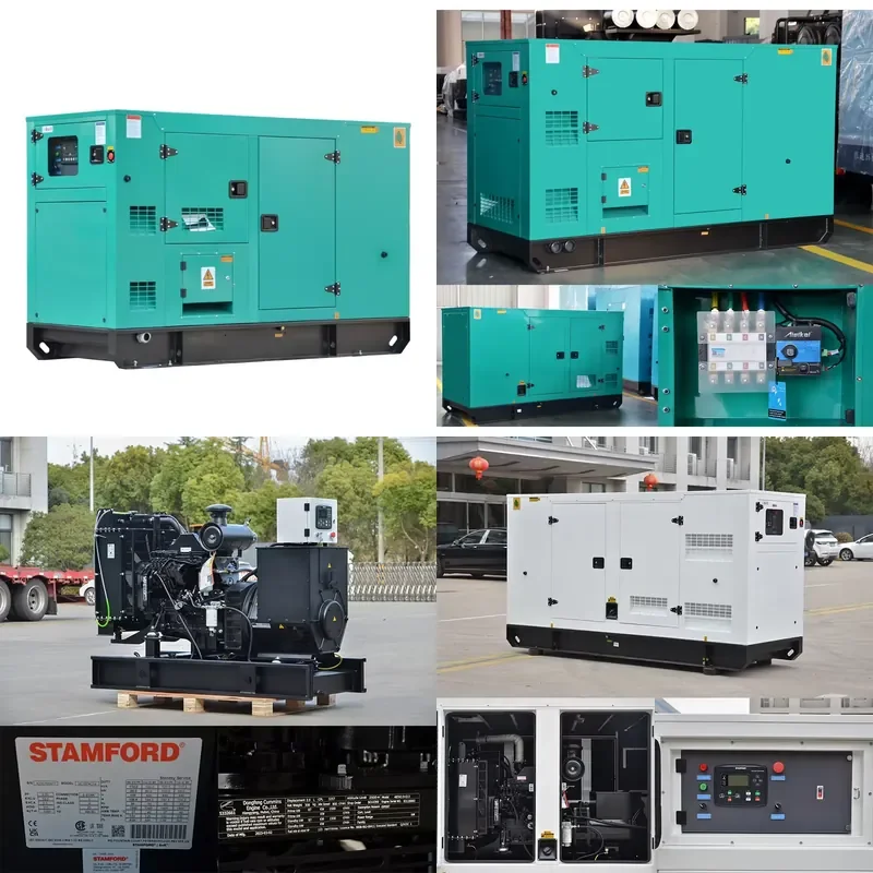 100kva 80kw 120kva 90kw 110kva for Silent Type Canopy Generator Auto Start Open Frame ATS Remote Control