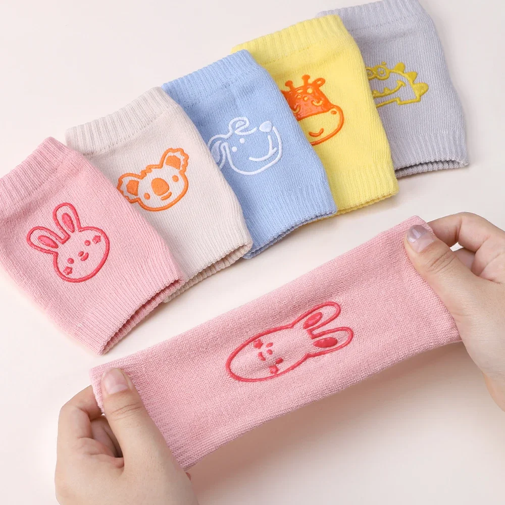 Genouillères d'été pour bébés filles et garçons, couleur unie, antidérapantes, chaussettes de sécurité pour enfants rampants, protection des jambes et des genoux, accessoires pour bébés