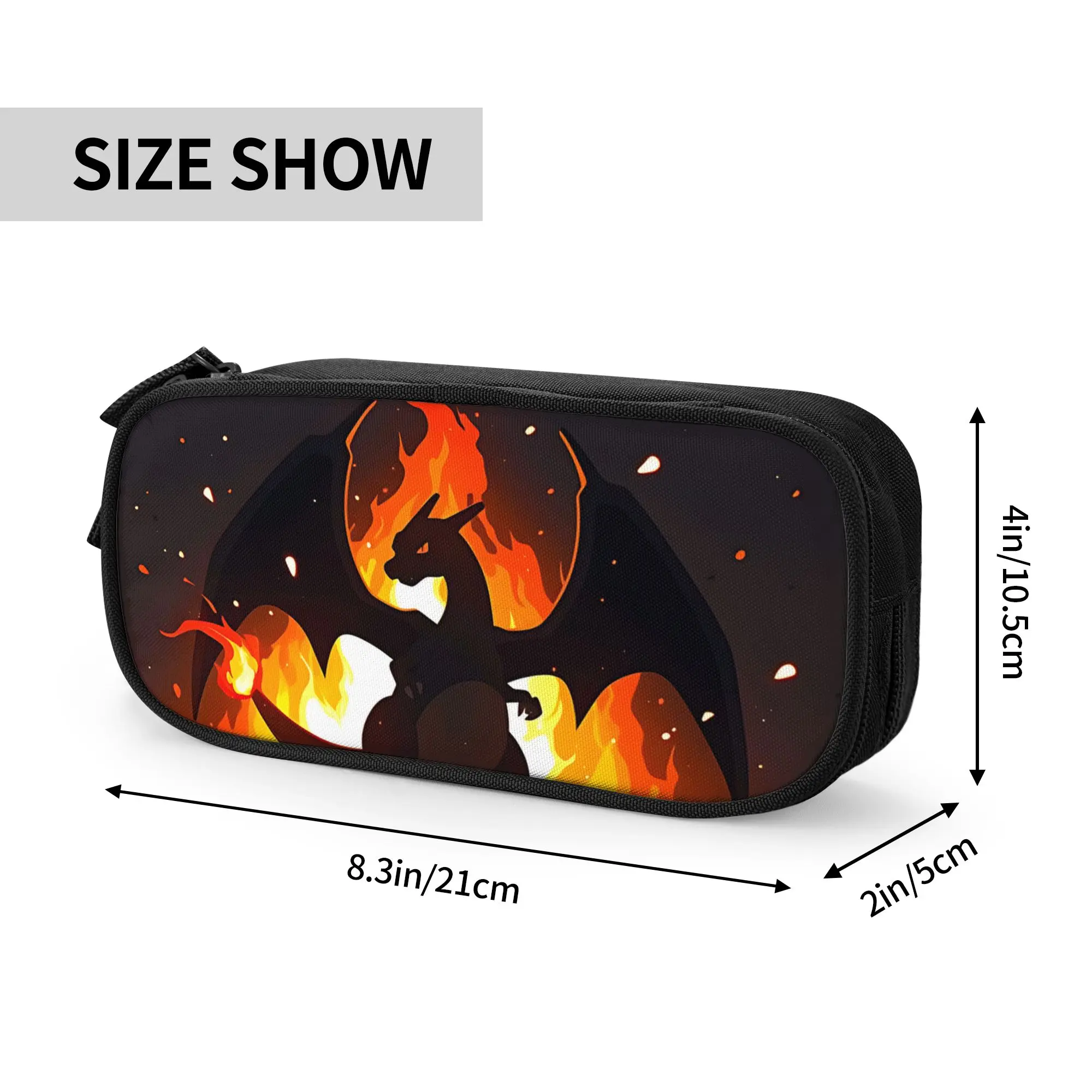 Custom charizard pokemon Large Capacity Bags for Child  Handheld Study Bag for Boys Gilrs Kids