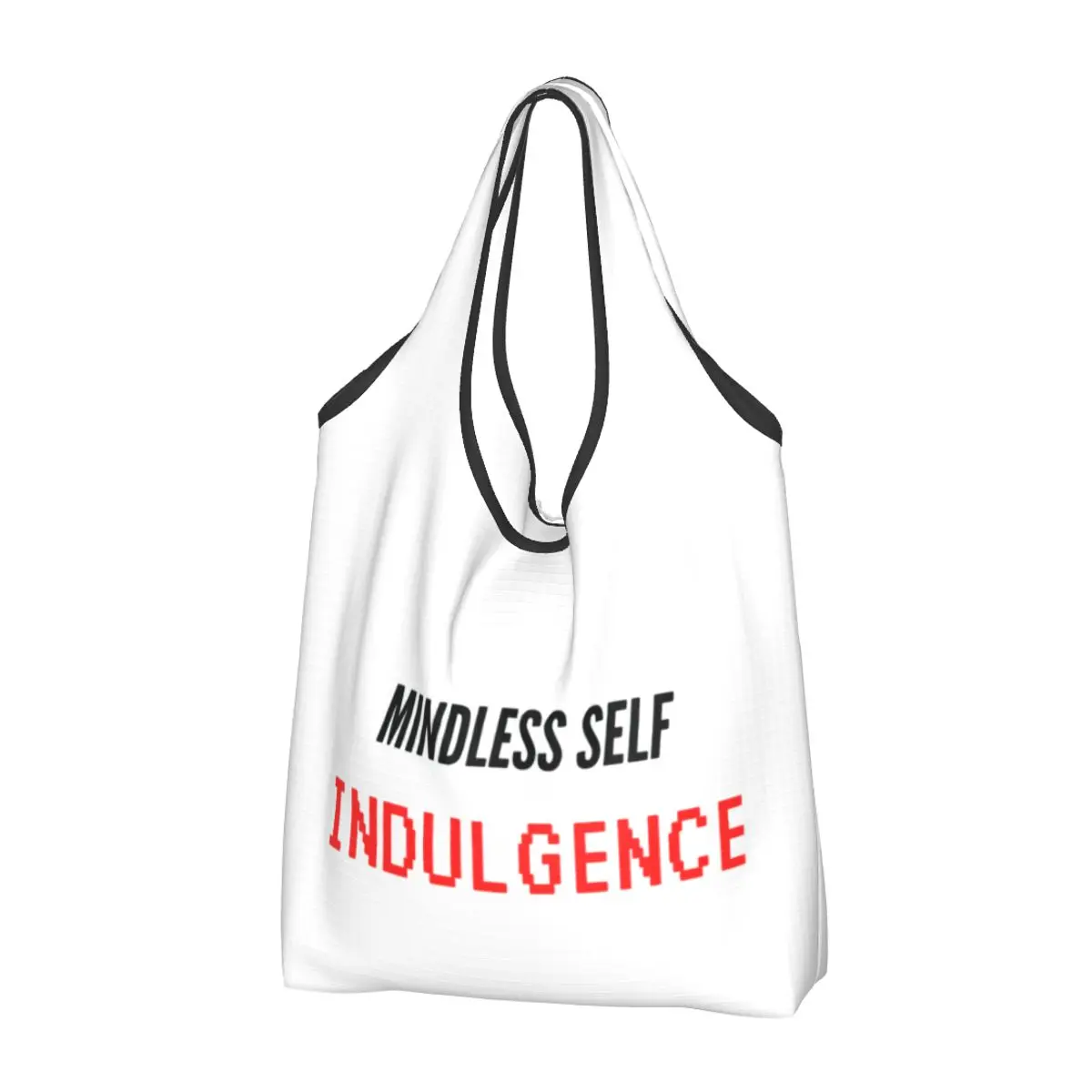 Custom Msi Mindless Hip Hop Punk Rock Self Indulgence Shopping Tote Bag Cute Electro Shoulder Shopper Bag  Capacity Handbags