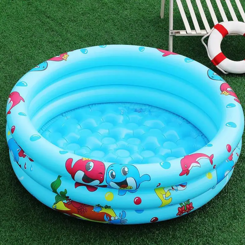 

Inflatable Swimming Pool Round Lovely Bath Tub Paddling Pool Play Center Summer Indoor Outdoor Party Toys for Family Adults kids