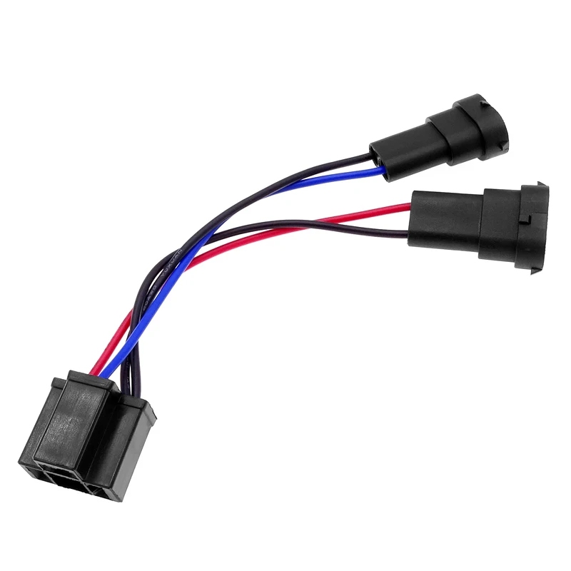 1 Pair Car Headlight Light Harness Dual Beam Conversion Cable Socket Plug Adapter For H4 To H11 Wire Harness Car Accessories