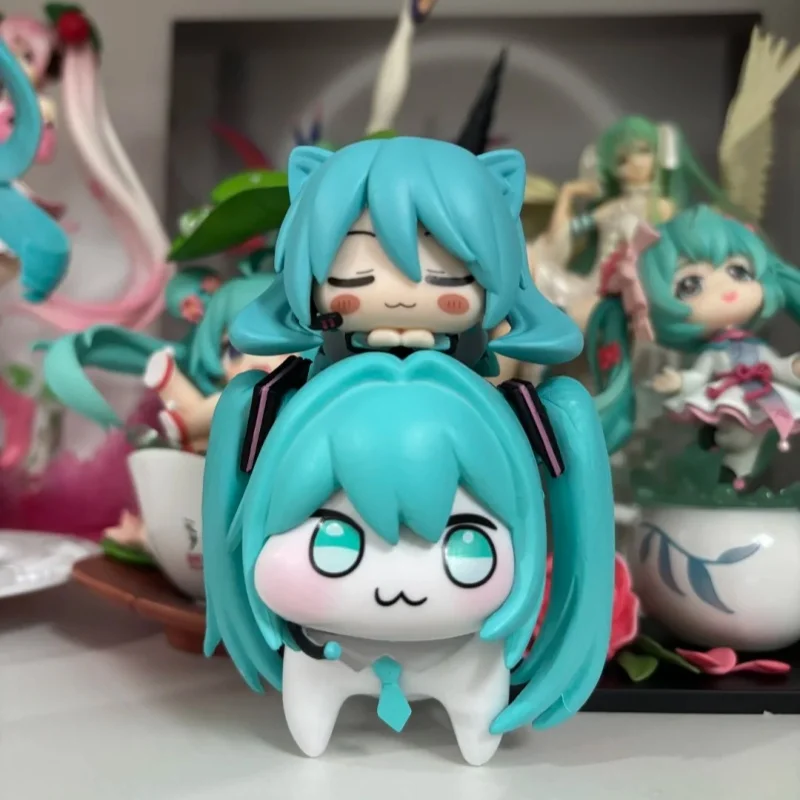 هاتسون ميكو دورو Q نسخة البلاستيكية عمل الشكل Kawaii أنيمي نموذج لطيف سطح المكتب الديكور تحصيل لعبة دمية هدية #1