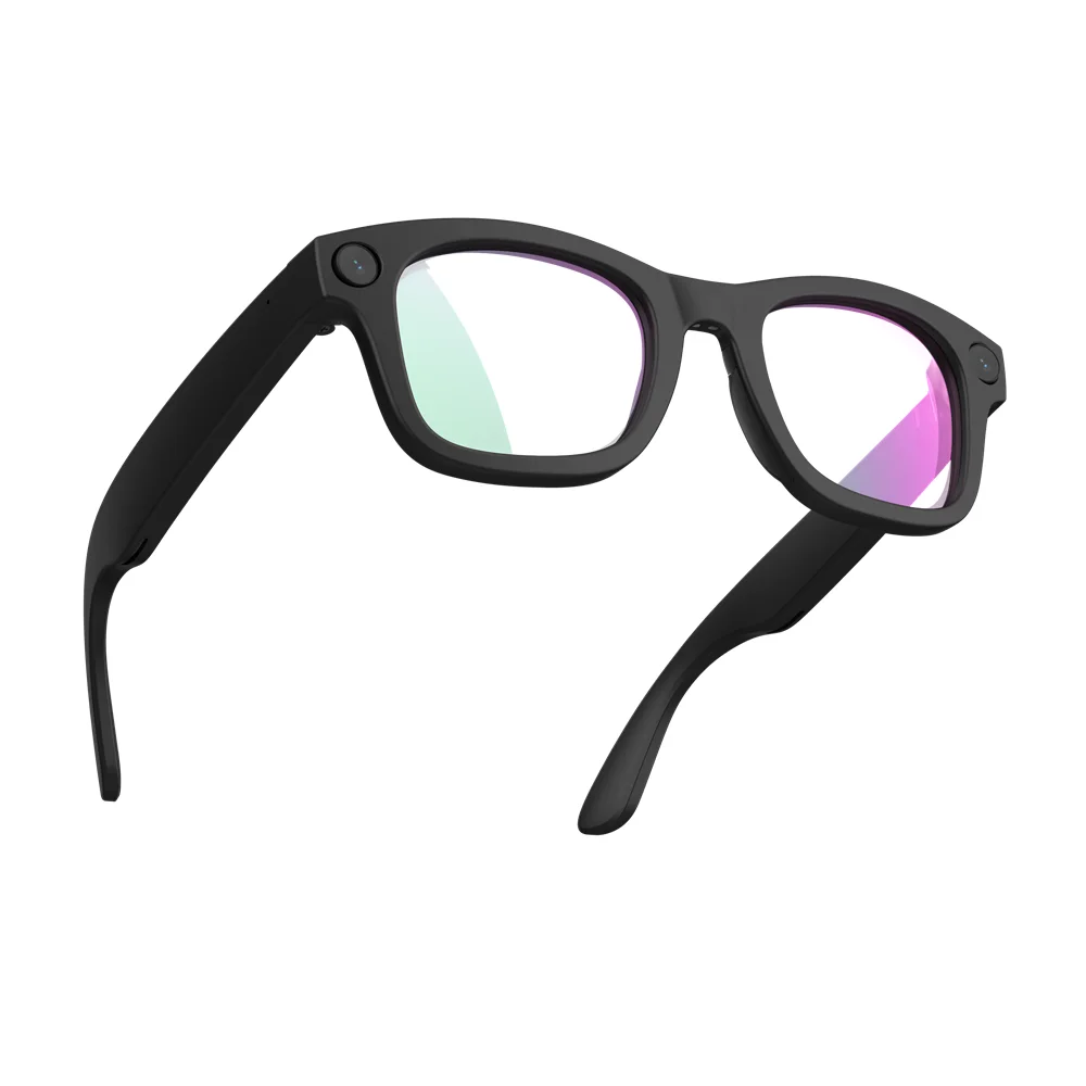 Kacamata pintar AI dengan kamera definisi tinggi, 144 bahasa, Bluetooth 5.4, kacamata penerjemah, chipset Qual-comm AR1, Kata kunci