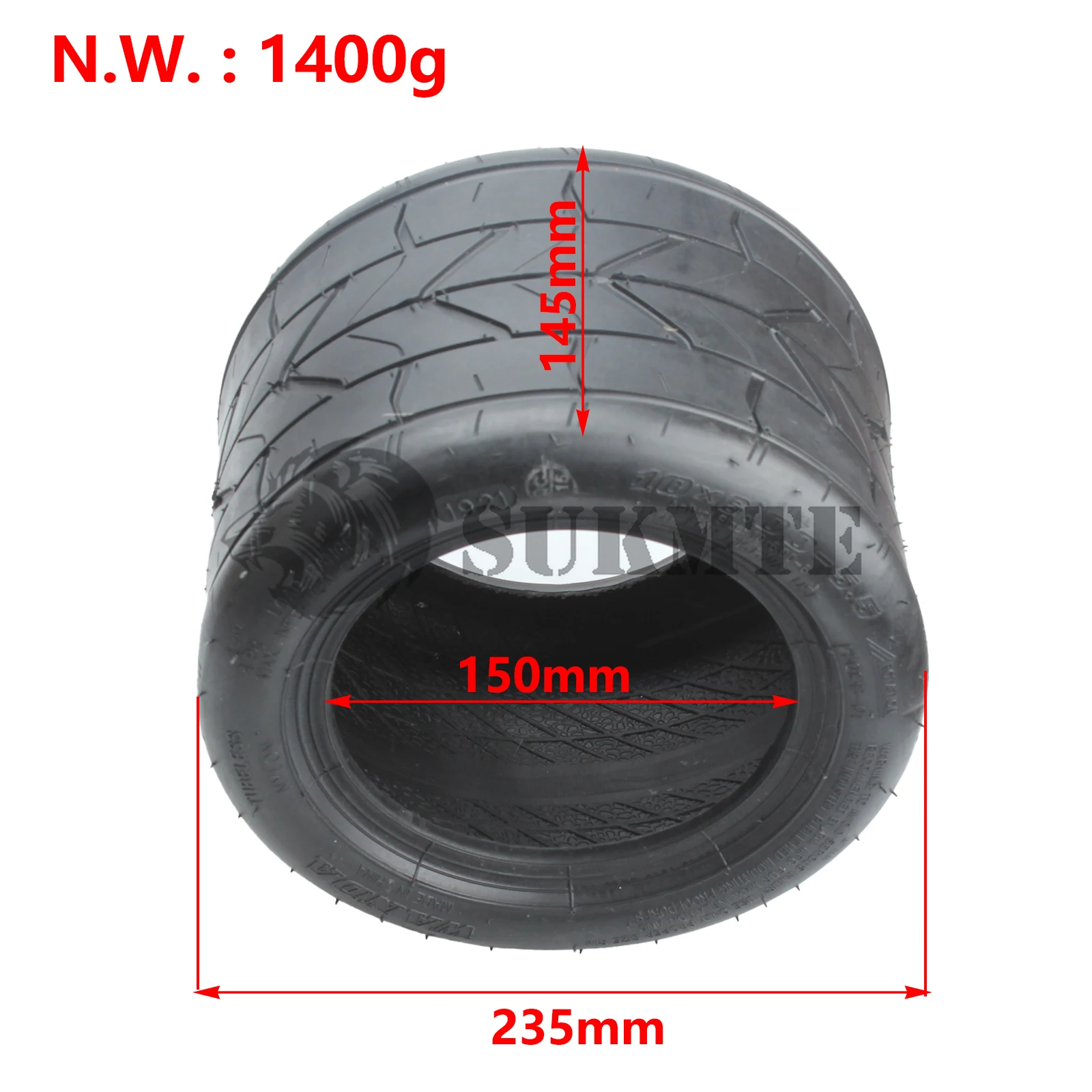 WANDA 10 Inch Wide Tyre 10x6.00-6 10X6 00-5.5 Motorcycle Vacuum Special Tire for Harley Electric Scooter Citycoco Tubeless Tire