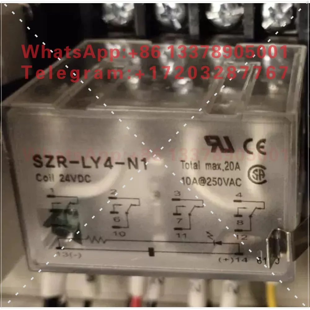 New SZR-LY4-N1 24VDC Intermediate Relay SZX-SLF-14SE