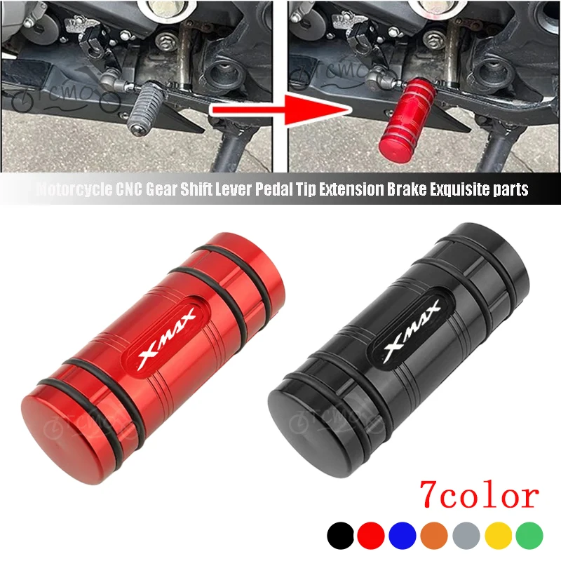 For Yamaha XMAX300 XMAX250 X MAX XMAX 300 250 125 400 2017-2026 Motorcycle CNC Gear Shift Lever Tip Extension Enlarger Pedal