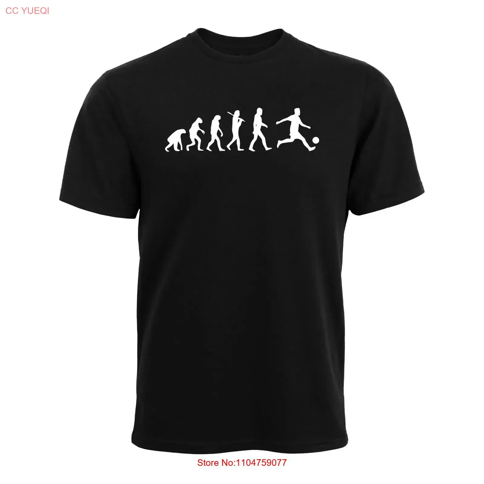 Fottball Evolution Footie Fan Men's Cotton T Shirt vintage Washed Soft streetwear Top For Everyday Wear Comfortable homme