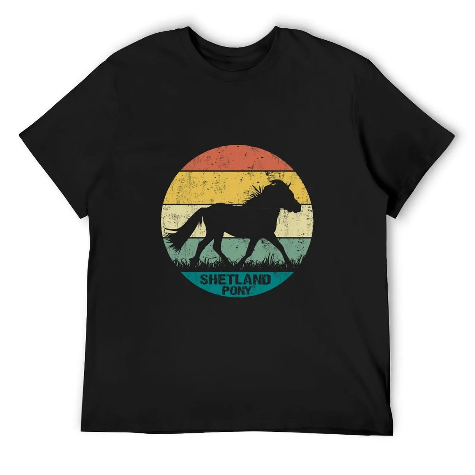 Shetland Pony Vintage Gift Idea T-Shirt vintage boys animal print baggy shirts essential t shirt men t shirts