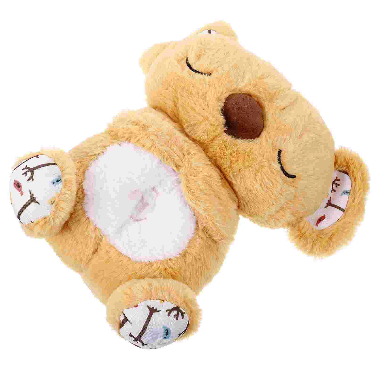 Koala Bear Sleep Soother Baby Sound Machine Plush Toys Breathing Effect Lights Sensory Stimulation Sleep Aid for Newborns Young