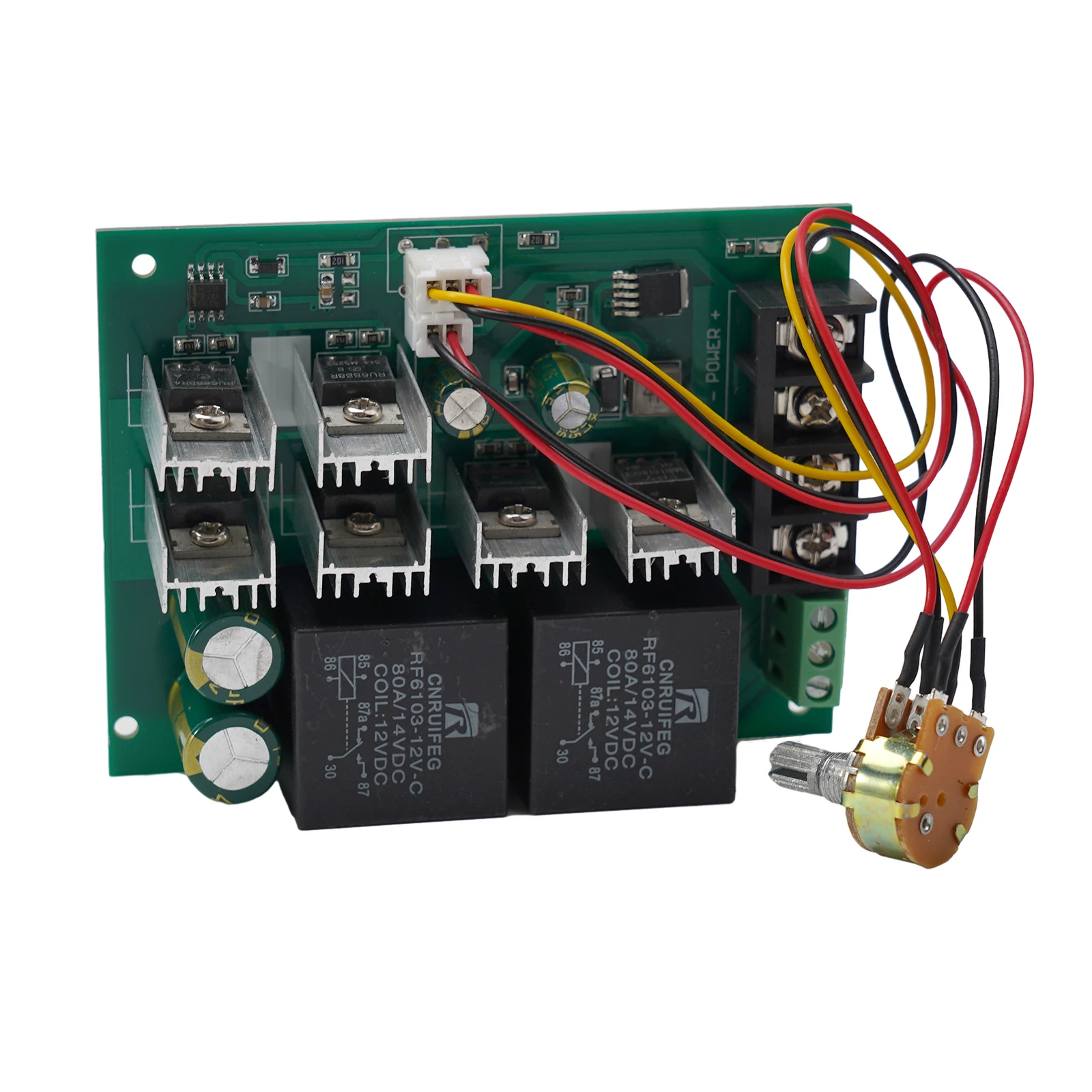 PWM Motor Speed Controller, DC 122436 48V 60A, Fine Workmanship, Stable Performance, Easy to Use, Support Forward Reversal