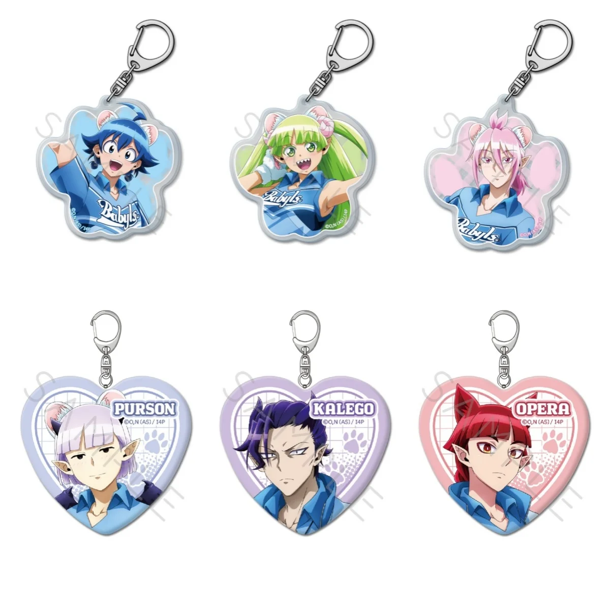 Anime Welcome to Demon School! Iruma-kun Iruma Suzuki Asmodeus Alice Acrylic Pendant Keychains Bag Charm