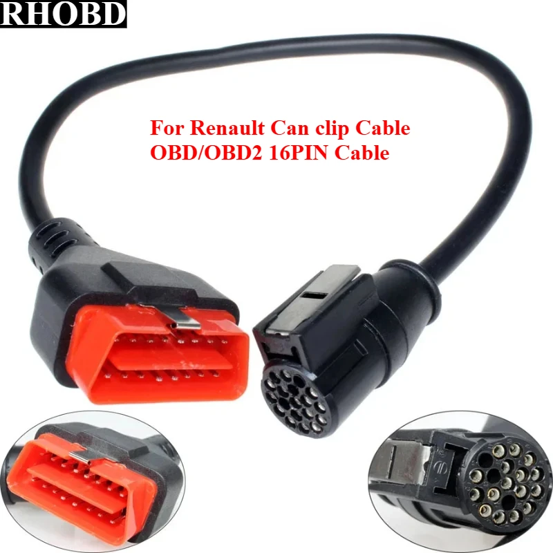 

Новейший профессиональный кабель Can Clip OBD2 16-контактный кабель для Renault Can Clip диагностический интерфейс Прямая поставка кабеля Инструменты для ремонта автомобилей