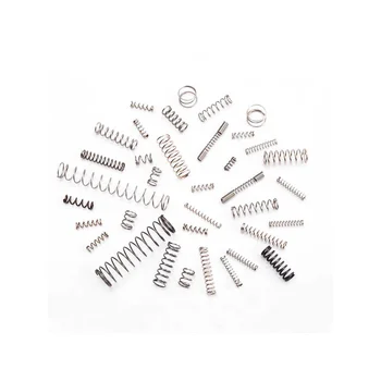 10/20 قطعة 0.1/0.2 0.3 ~ 0.6 مللي متر الفولاذ المقاوم للصدأ مايكرو ضغط الربيع قطر 1/1.2/1.5/1.8/2/2.5/3/3.5/4 مللي متر طول 5 مللي متر إلى 25 مللي متر