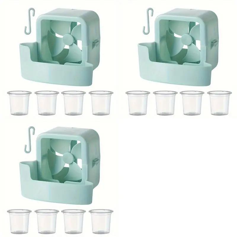 B47B-3X Ice Head Cooling Kit For Fans Electricity-Free Efficient Summer Cooler Accessory For Electric Floor Fan Models Blue