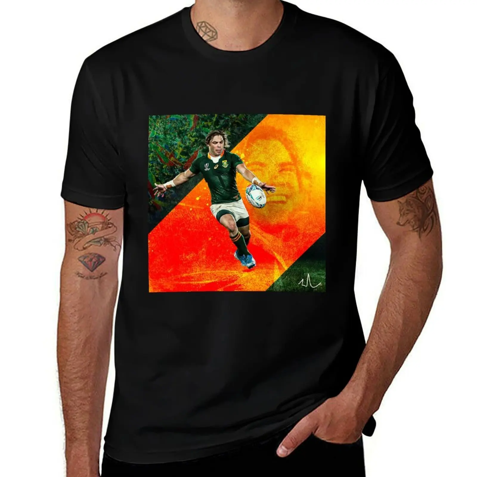 تي شيرت FAF De Clerk تي شيرت رجالي فاخر مضحك تي شيرت قطني #1