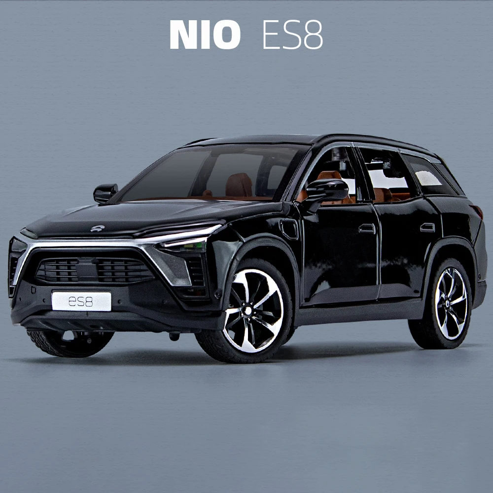 

1:24 NIO ES8 SUV New Energy Vehicles Alloy Diecasts & Toy Vehicles Metal Toy Car Model Sound and light Collection Kids Toy