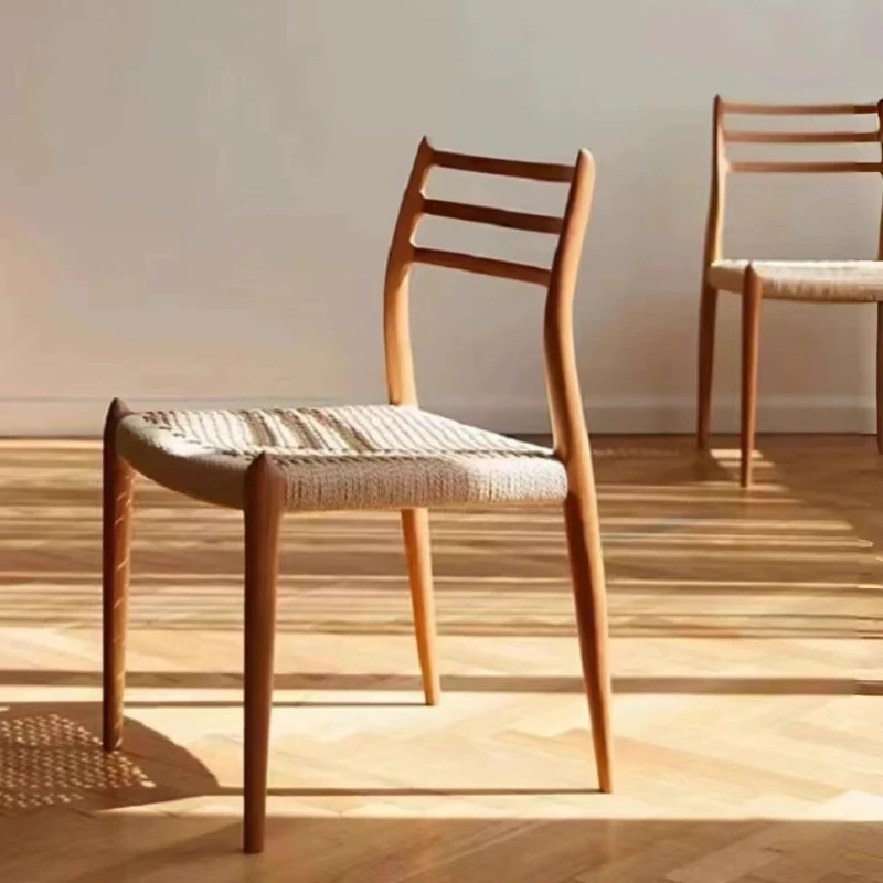 

Скандинавские деревянные обеденные стулья, минималистичный дизайн, расслабляющий отдых, продвинутые обеденные стулья, акцент для проживания в семье, мебель для дома Sillas Lscy