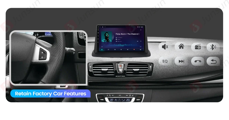 Junsun carplay android autoradio für renault megane 3 fluence samsung sm3 2011-2015 auto intelligente systeme rds 2 din autoradio – Detail 7