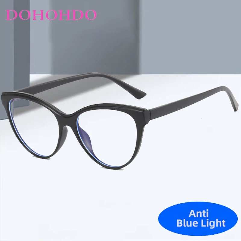 

Vintage Brand Design Cat Eye Blue Light Blocking Glasses Men Women Classic Optical Computer Glasses For Office Work Unisex Очки