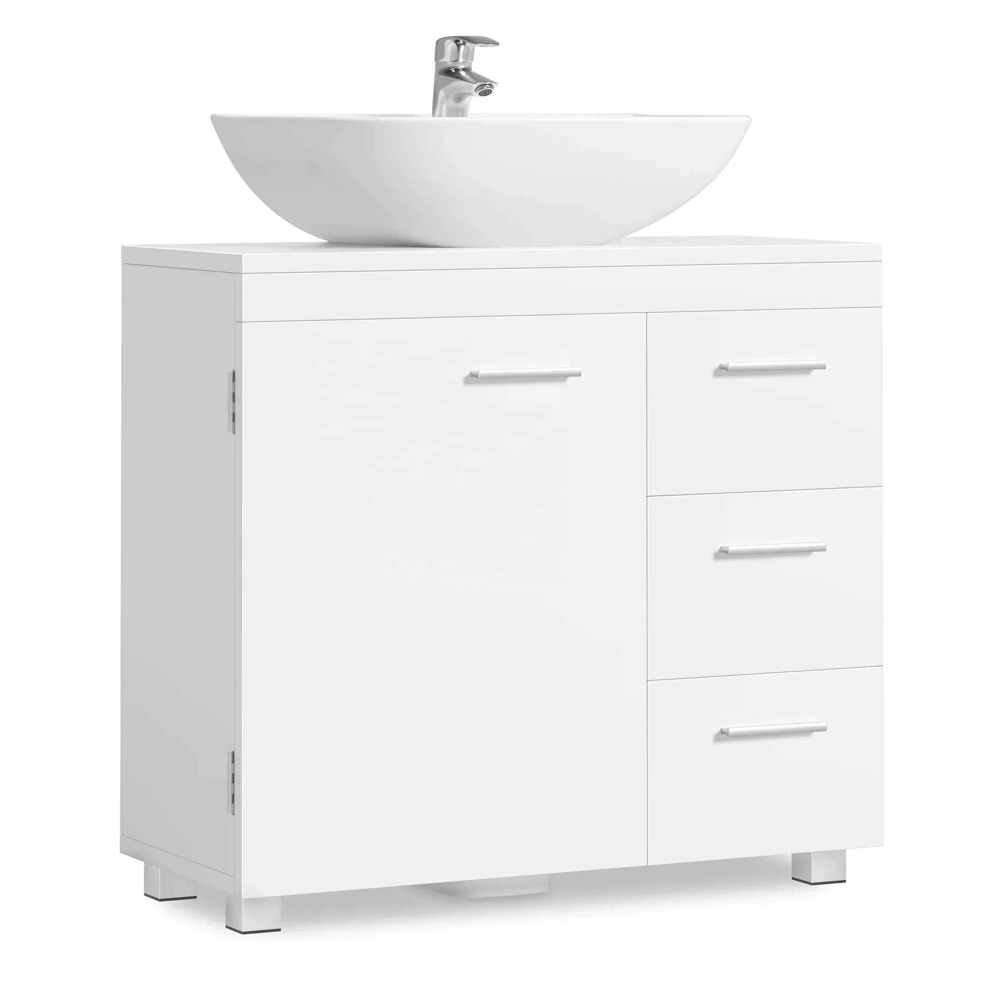 

Popular contestant Storage Cabinet With 3 Drawers 2 Compartments For Washbasins Under Sink Bathroom Cabine