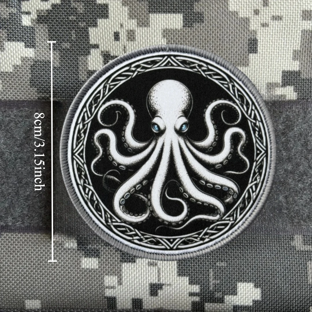 Tactical Octopus Patch for Clothing, Military Emblem