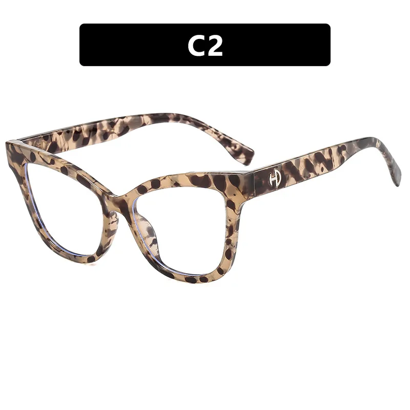 2023 Moda Cat Eye Reading Glasss Mulheres Bloqueando Luz Azul Retro Brand Frame Óptico Computador Óculos Com Dioptrias Plus