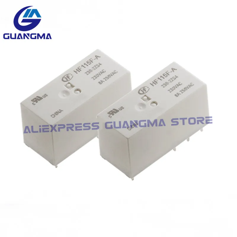 Imagem -03 - Relé Originais Hf115f-a230-2zs4 10 8a 230vac 8pin Hf115f um 230 2zs4 Pcs 100 Novo
