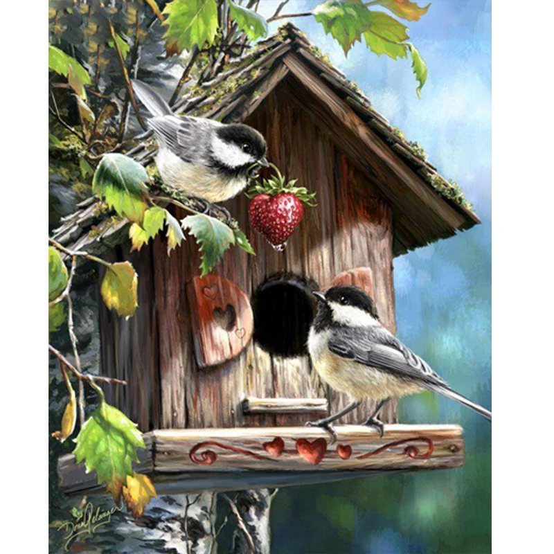 

2025 новый стиль птица предварительно напечатанный 11CT набор для вышивки крестом DIY вышивка вязание живопись хобби рукоделие штампованная упаковка подарок